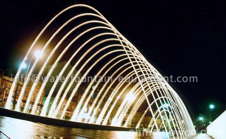 Jumping Jet Water Fountain Nozzles Luminous Program Control Lightweight