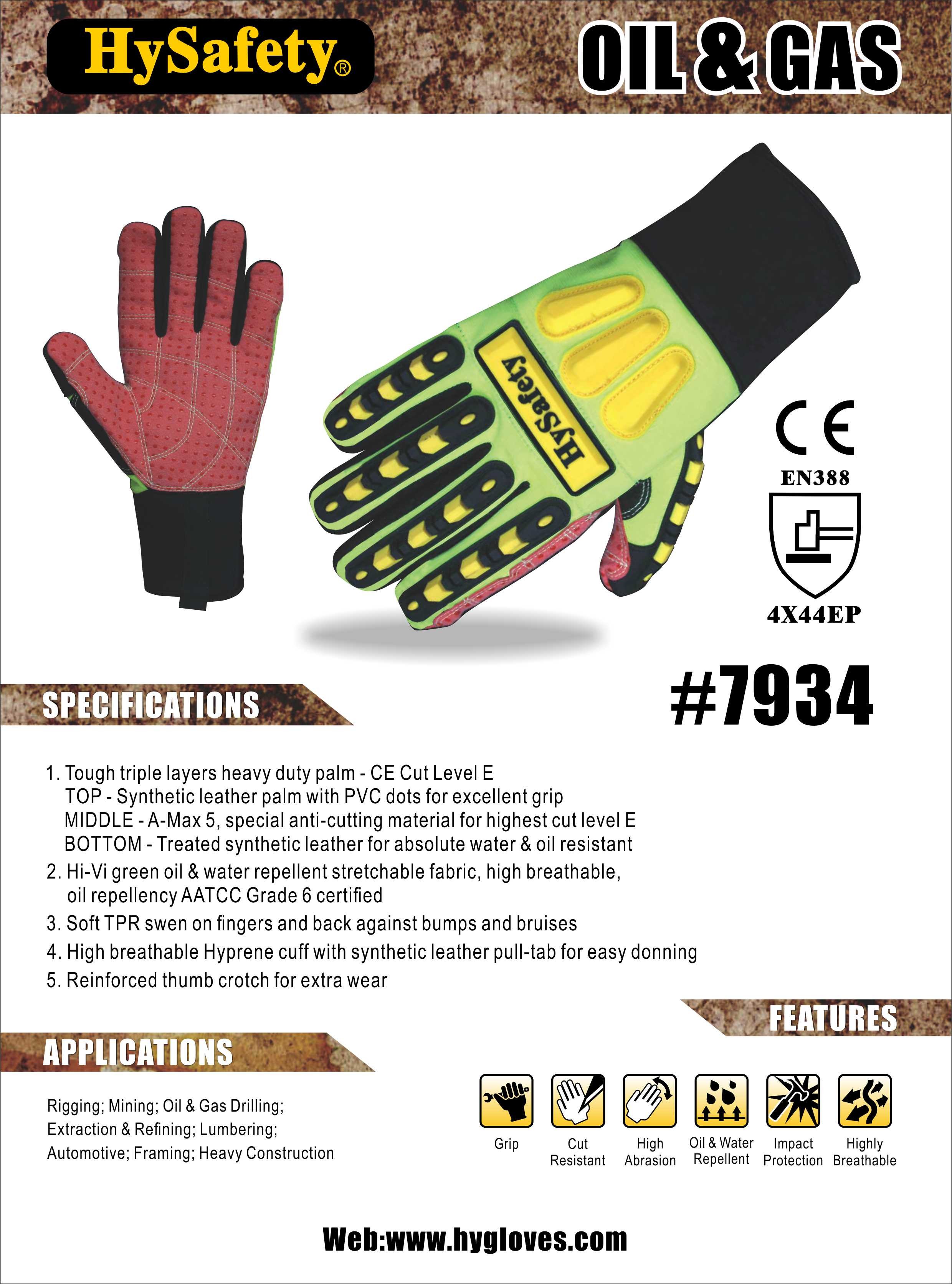 Size 7 - Size 10 Cut Resistant Work Gloves For Wood Carving AATCC Grade 6