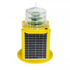 China RS232 12v Rechargeable Solar Barge Warning Light 300LUX wholesale