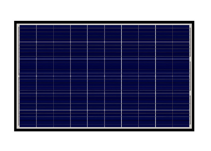 Fish Pond System Polycrystalline Solar Panel 255 WWhite Frame And Sheet