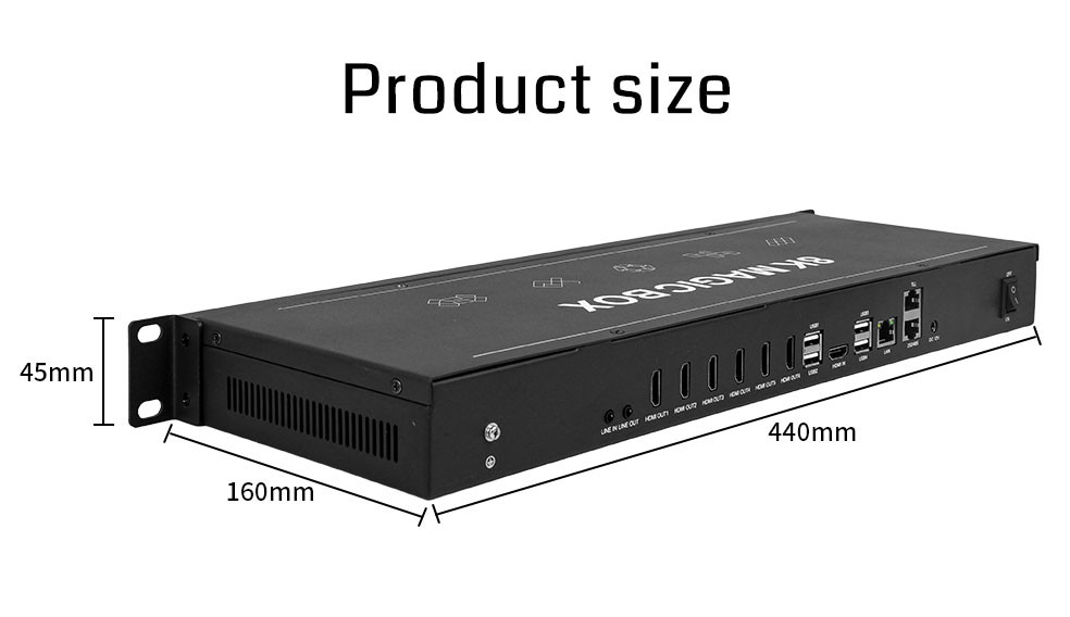 Bitvisus 8K60 PIP Edge Effects Point to Point Irregular Splicing LCD LED Video Processor
