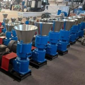 China Poultry Feed Diesel Pellet Mill Flat Die Electric Pellet Machine wholesale