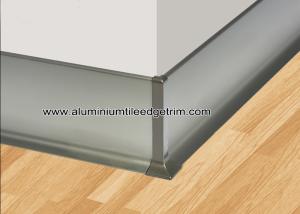 China Luxury Matt Champagne Aluminium Shadowline Skirting With 8cm Height wholesale