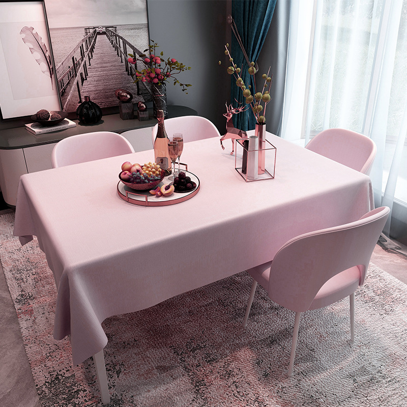 Modern Washable Table Cloth for Wedding Fabric Rectangular and Round Dining Tables