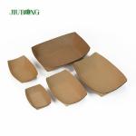 Disposable Sushi Biodegradable Paper Container 107mm kraft paper food trays