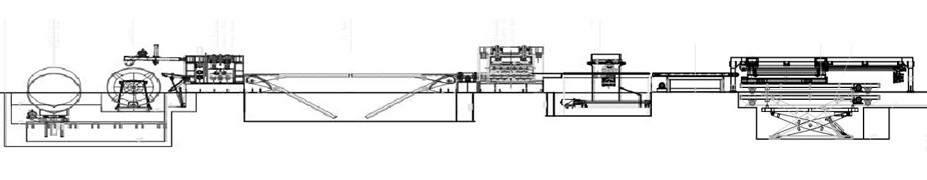 3-12mm Coil Sheet Flying Cut To Length Line Moving Shear Cut To Length Line