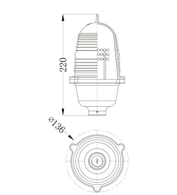 Faa L810 Low Intensity 3W 5000m Aircraft Obstacle Lights