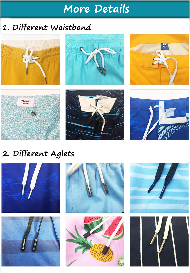 Mens Beach Trunks Soft Mesh Liner Skin Friendly Spcious Front Side Bright Colors