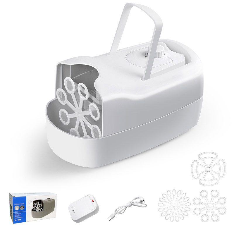 Unisex Children's Toy Electric Suitcase Bubble Machine Ideal for Wedding Stage Props