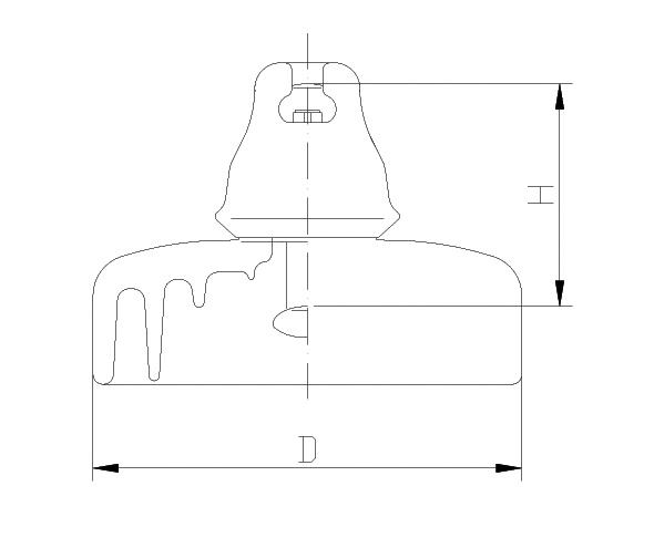 ANSI 52-5 fog type porcelain insulator