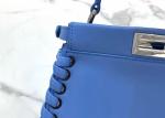Peeakboo Classic Womens Luxury Handbag Leather Lace Woven Edge Handbag High