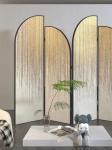 Modern Stainless Steel Hotel Furniture Mobile Screened Room Dividers Shielding