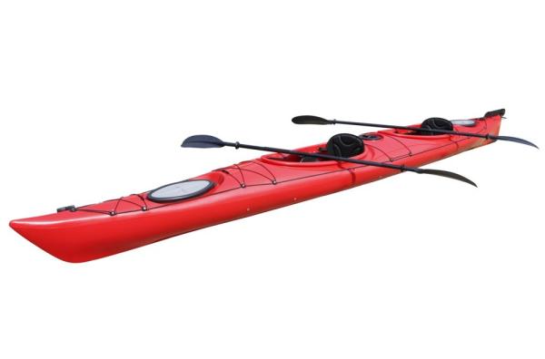 Convienient Easy Steering Double Open Sea Kayak , Tandem Touring Kayak Open