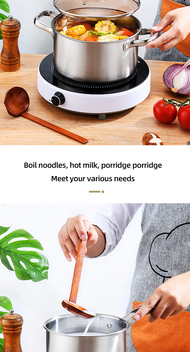 Multi-function Kitchen Cookware Cooking Pot Set Stainless Steel Cookware Sets With Thick Stainless Steel Handle