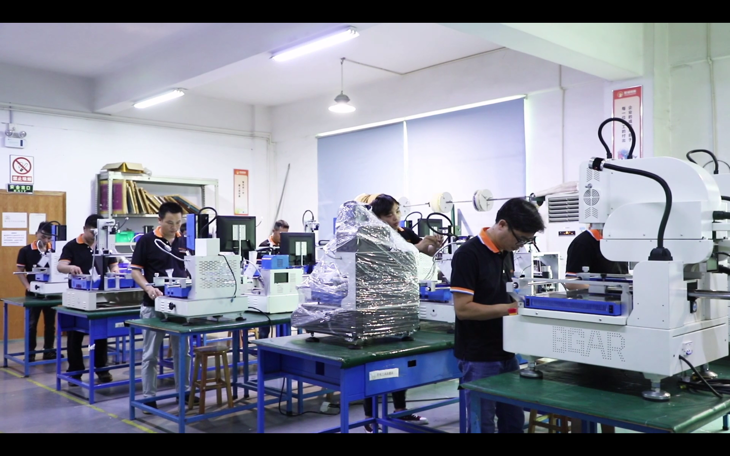 High Efficiency Automatic BGA Reballing Machine OEM With Hot Air Nozzle