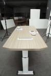 Height Adjustable Melamine Office Furniture Desk With Strong Wearability