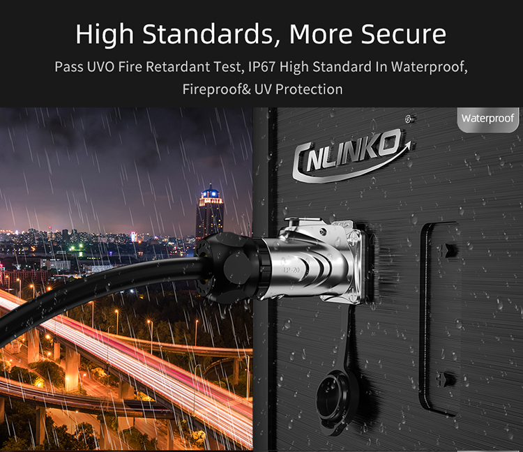 Cnlinko LP 20 2 Pin Plastic and Metal Aviation Connectors Wiring Screw Ip68 Waterproof Cable Connector