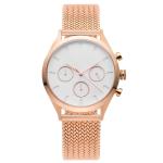 Gold Watch White Face Womens , Big Dial Wrist Watches For Ladies