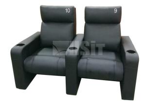 China 2 Seater Leather Electric Recliner Sofa Premium Genuine Leather Material wholesale