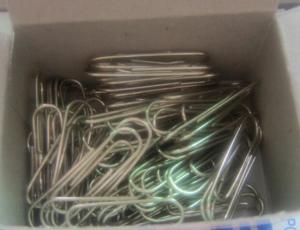 China Fatory Hot Sale 100 PCS/Box Zinc Finish 33mm Round Metal Paper Clips wholesale