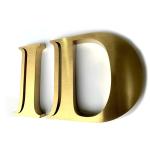 Metal Letter Logo with Anti-Rust Coating Advertising Custom Color 30 C Design