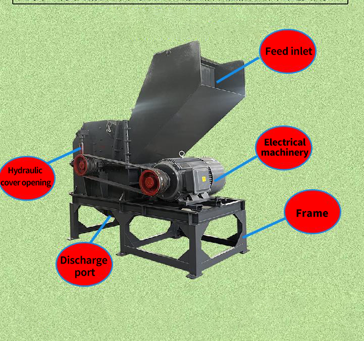 Building Material Shops Direct Industrial Iron Sheet Scrap Metal Crusher 3200KG Weight