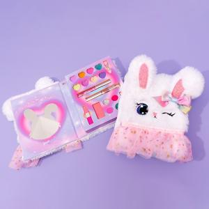 China Customization Make Up Play Set Furry Bunny Cute Makeup Gift Sets For Kids wholesale