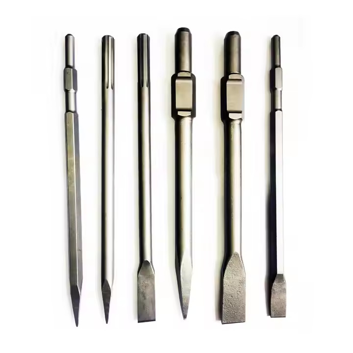 Steel 24x410x35mm Heavy Duty Chisel Set For Repair Point Chisel Flat Chisel