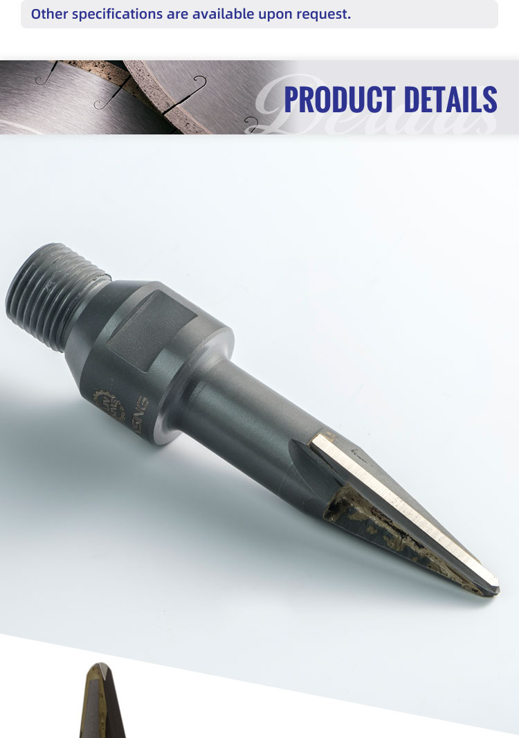 1/2 "G Connection CNC Conic Mill Bit Stone Carving Mini Grinder Bits with Tin Coating