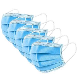 China Food Industry Non Woven Face Mask Durable Anti Dust Three Layer Folding wholesale