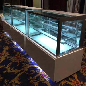 China Three Layer Glass Marble Finish CE Bakery Display Cooler wholesale