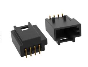 China 2.54mm Sealed Male Female ECU Pin Header Right Angle Automotive Connectors 4pin PA6T wholesale