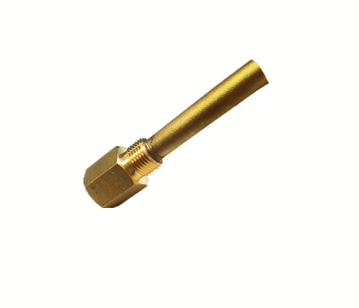 100mm Dive Brass Tube Fitting Welded For Pressure Gage