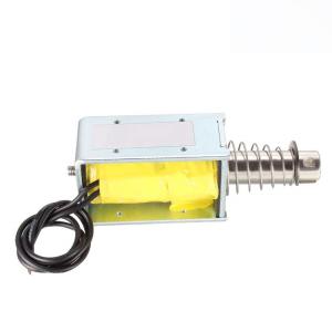 China Open Frame Linear Motion Push Pull Solenoid Electromagnet DC12V 24V wholesale