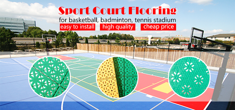 304.8*304.8*10mm PP Tiles for Badminton Basketball Court Outdoor Sports Gym Flooring