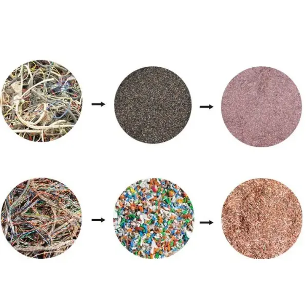 Dry Copper Wire Recycling Machine 300-500kg/h Capacity