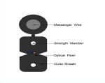 FTTH Cable Indoor Outdoor Self-Supported Flat Drop Cable GJYXCH 4 Cores
