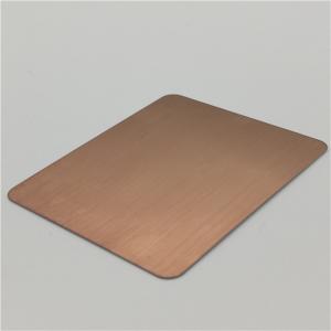 China hot sale stainless steel bronze color finish mirror or brushed 304 316 grade 1219x2438mm standard size wholesale