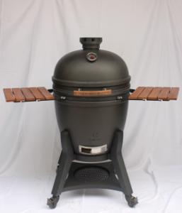 China Ceramic Leather Glazed Charcoal Kamado Grill 27 Inch BBQ wholesale