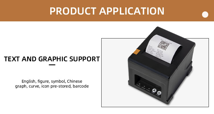 24VDC-2.5A Power Adapter 80mm USB Wireless POS Receipt Printer for Android POS Terminal
