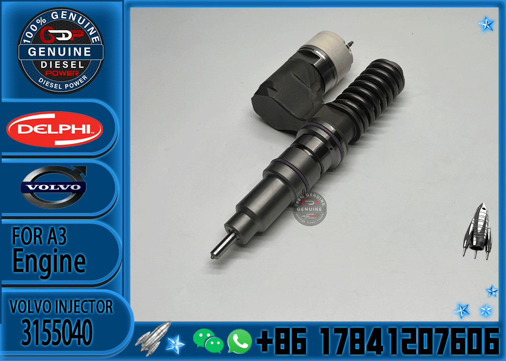 Diesel Fuel Injector BEBE4B12001 3155040 3169521 8113837 BEBE4B15001 BEBE4B15003 For VOL EC290 EC360B Excavator