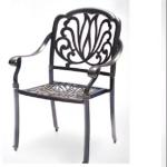 65*65*90cm Cast Aluminium Stacked Chairs for Dining Restaurant Outdoor Garden