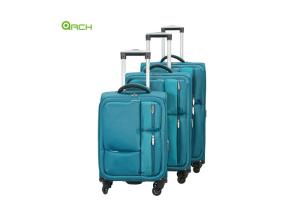 China Spinner Wheels 1680D PU Film Trolley Travel Luggage Bag wholesale