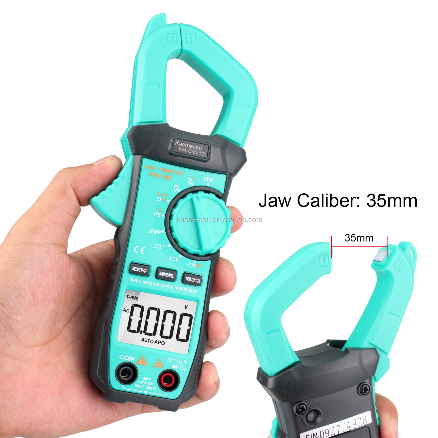 21E Intelligent Digital Clamp Meter NCV Electronic Repair Tool 1000v True Rms Multimeter 6000 Counts Current Clamp Meter