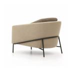 FLI NOIR True Innovations Fabric Accent Chair Steel Base Built - In Seat