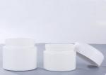 Porcelain White Glass Jar White Lid Empty Round White Glass Cosmetic Jar