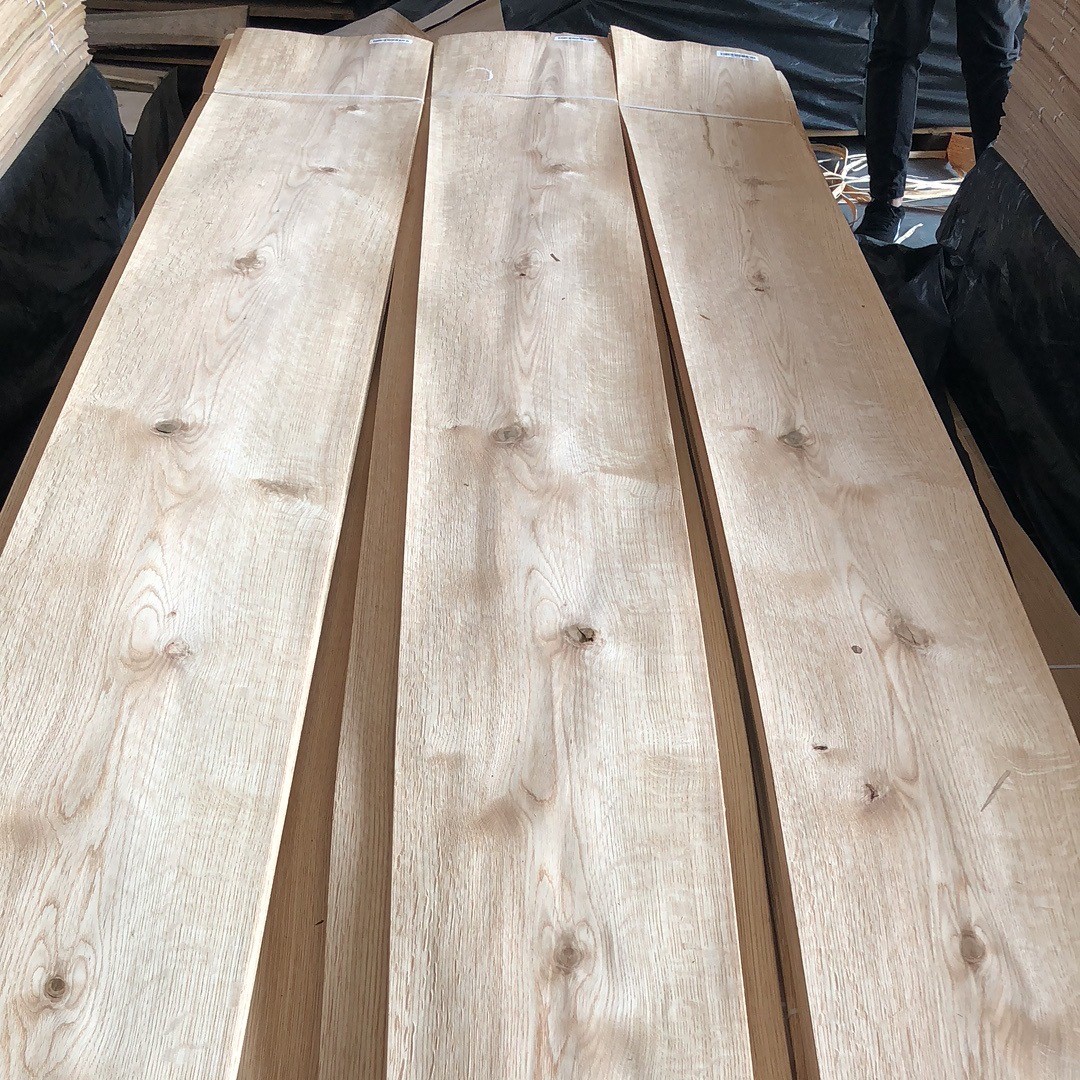 Wholesale AA Natural White Oak Wood Veneer 0.45mm Oak Veneers Wood Sheets Wood Veneer Sheet Natural
