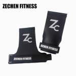 Black carbon fiber fingerless gym weightlifting grip crossfit hand grips for