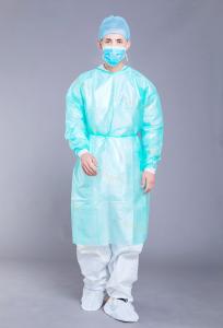 China Green 35g PP PE General Surgical Disposable Isolation Gown wholesale