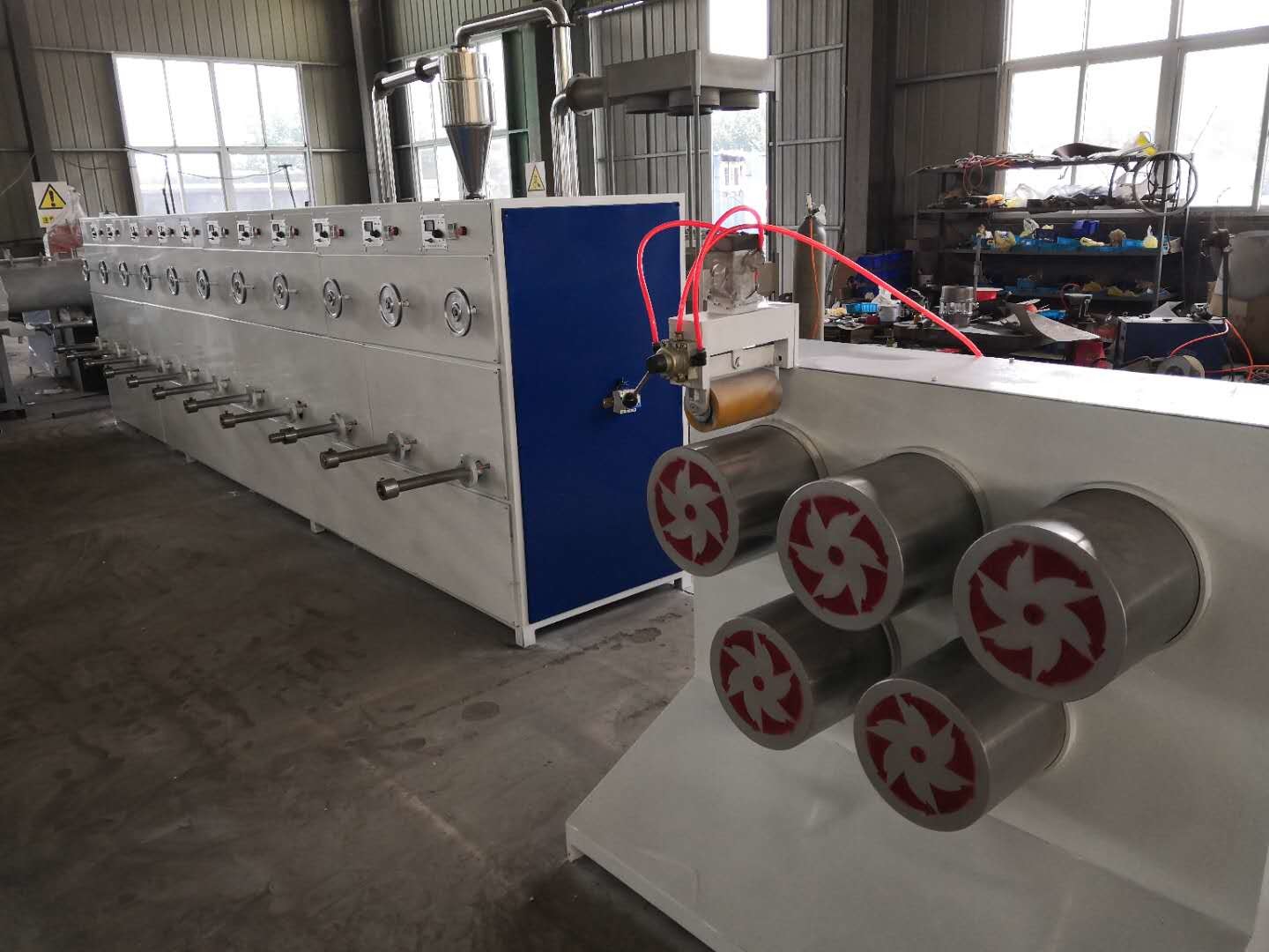 Colorful PET Strap Extrusion Line , PP Strap Manufacturing Machine Stable Operation